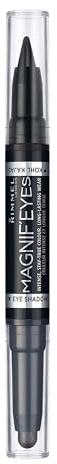 Rimmel London Magnif'Eyes Double Ended Eyeshadow And Liner 1, Back To Blacks