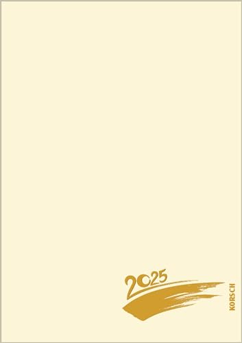 Foto-Malen-Basteln A4 chamois mit Folienprägung 2025: Fotokalender zum Selbstgestalten. Do-it-yourself Kalender mit festem Fotokarton. Edle Folienprägung.