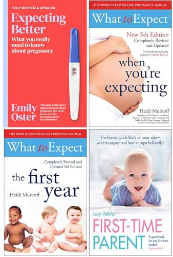 Expecting Better, What to Expect When Youre Expecting, What to Expect The 1st Year, First Time Parent 4 Books Collection Set