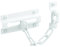 Prime-Line U 9852 Standard Chain Door Guard, 3-5/16 in H X 1-3/8 in W X 2 in D, Steel, White, 1 Count (Pack of 1)
