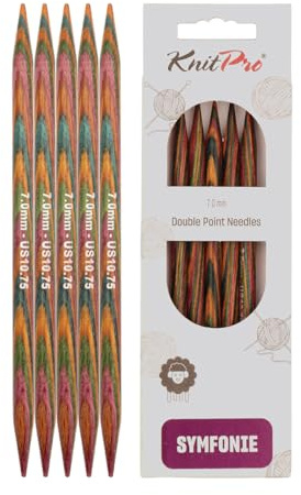 KnitPro Symfonie dubbelspetsiga nålar 15 cm (6 tum) | 7,00 mm