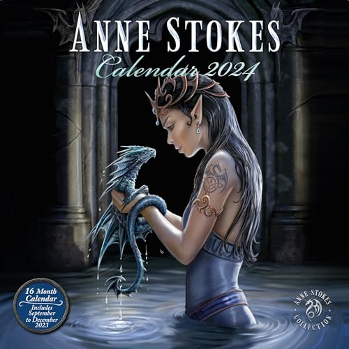Anne Stoke Kalender 2024 - Ein Monat je Seite 30cm x 30cm Offizielles Lizenzprodukt Multi colour