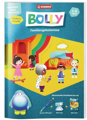 STABILO - Übungsheft & App-Welt Familie & Freunde - Bolly | Passend zu smartem Schreiblern-Stift LUNIS graph