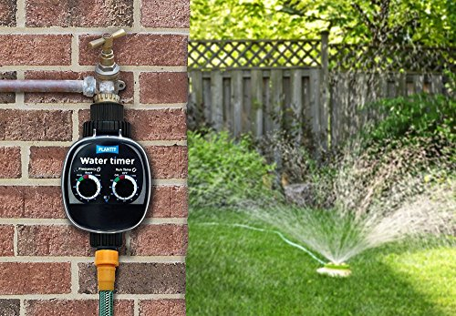 Plant IT Programmatore di Irrigazione: Include Filtro in Linea e Varie opzioni di connessione: Funziona con Alimentazione per gravità e Pressione della Rete idrica