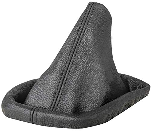 L&P A0001 Soufflet de Levier de Vitesses Cuir veritable compatible avec BMW Serie 3 e30 e36 Serie 5 e34 Noir