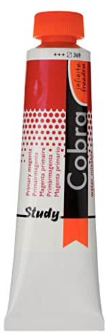 Cobra Study Aquarell Mischbare Ölfarbe Tube 40 ml - Primärmagenta 369 - Lösemittelfreie Ölfarbe