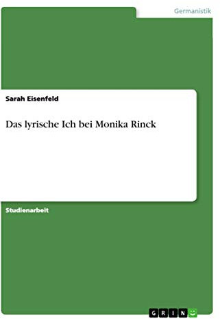 Das lyrische Ich bei Monika Rinck