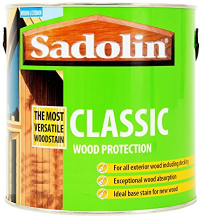 Sadolin 2.5 Litre Classic Basecoat Woodstain Jacobean Walnut