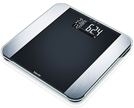 Beurer BF Limited Edition Bilancia Diagnostica con Ampio Display LCD Retroilluminato ed elettrodi in acciaio inox per un Design Elegante, 10 memorie utente, 5 livelli, 180kg di portata