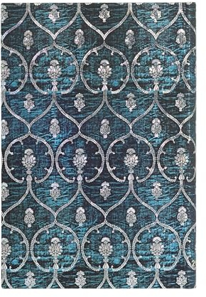 Paperblanks 12-Monatskalender 2024 Samtblau | Horizontal | Mini (95 × 140 mm)
