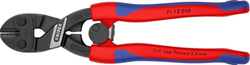 KNIPEX 71 12 200 Comfort Grip SBA High Leverage Cobolt Cutters with Spring