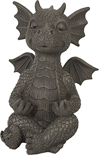 Gartendrache Yoga meditiert Drache Figur