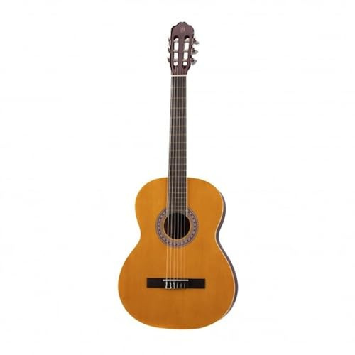 Gomez - 001 4/4 Kindergitarre / Akustik Konzertgitarre Natur, Schülergitarre, Akustikgitarre für Kinder im Alter von 10-12 Jahr