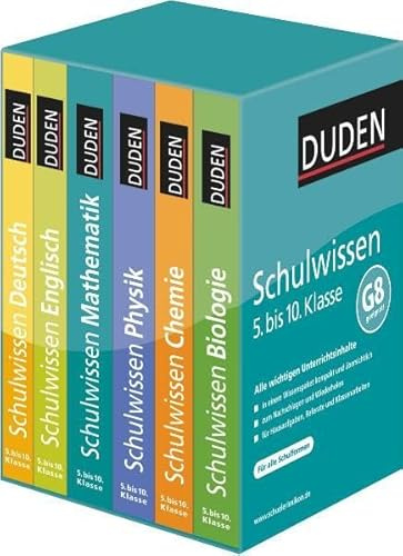 Duden Schulwissen 5. bis 10. Klasse (6 Bände): Alle wichtigen Unterrichtsinhalte – kompakt und übersichtlich (Duden - Lernhilfen)