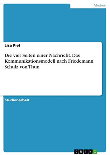 Die vier Seiten einer Nachricht. Das Kommunikationsmodell nach Friedemann Schulz von Thun