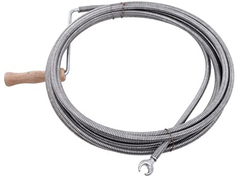Sanitop-Wingenroth Pipe Cleaning Shaft | Against Clogged Drains | 5 Metres | 9 mm Spiral Wire | Ergonomic Handle with Crank | Environmentally Friendly Drain Cleaning | 29105 7