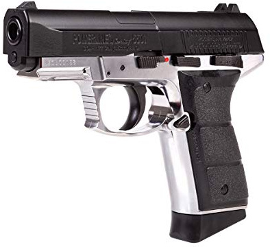 Daisy, Powerline 5501 Air Pistol, CO2 Semi-Automatic Blow Back Action, 15-Shot Clip and Metal Frame with Molded Grips, 430 Feet Per Second (fps)