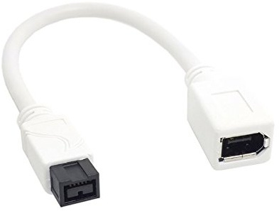 1394 6PIN Female to 1394b 9PIN Male Firewire 400 to 800 Cable 10cm