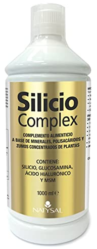 SILICIUM COMPLEX 1.000 ml | Organic Silicium with Glucosamine, Hyaluronic Acid, MSM | Without colouring agents | Natysal