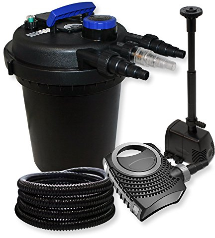 SunSun Kit filtro presión estanques 6000L clarificador UVC 11W NEO8000 tubo fuentes jardín