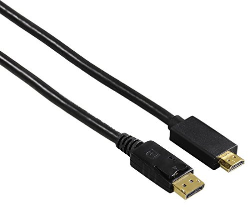 Hama HDMI-Adapterkabel (DisplayPort/HDMI, 1,8 m) Schwarz