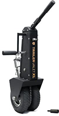 Trailer Valet XL – Chariot de remorque à perceuse, avec Boule d'attelage de 2-5/16, capacité de 4,5 kg, Fonctionnement Manuel ou perceuse, Frein intégré, pneus en Caoutchouc Solide pour Camping-Car