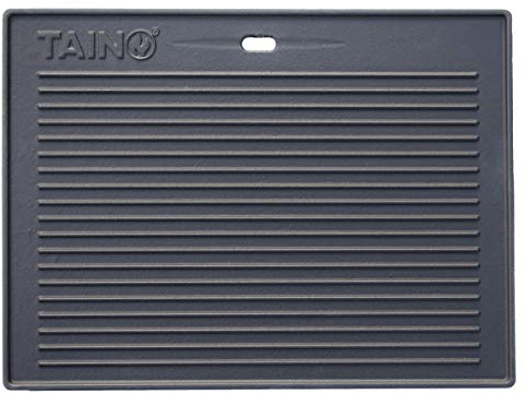 TAINO Grillplatte für PRO/RED Serie Wendeplatte Gusseisen Pizzaplatte Gasgrill-Zubehör Universal 5kg