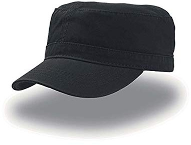 Atlantis Uniform Military Cap Chino Cotton - Black - OS