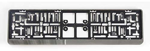 AUTO-STYLE Kunststoff Nummernschildhalter 'klick' 52x11cm Chrom