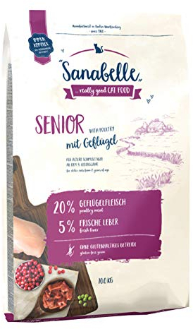 2x10= 20 kg Sanabelle SENIOR Katzenfutter für ältere Katzen ab dem 8. Lebensjahr