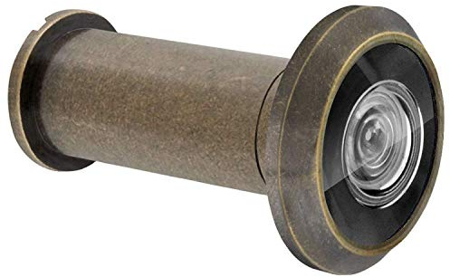 Nuk3y® 220 Degree Wide Angle Heavy Duty Door Viewer, Antique Brass