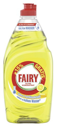 Fairy Handspülmittel Zitrone 450 ml plus 80 ml Gratis, 1er Pack (1 x 530 ml)