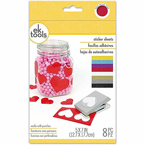 EK tools 55-59022 Glitter Sticker Punch Material Pack