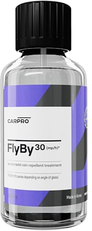 CARPRO FlyBy30 Glass Sealant: Professional Windshield, Window & Glass Coating - Rain Shower Water Repellent & Car Glass Treatment - 20mL