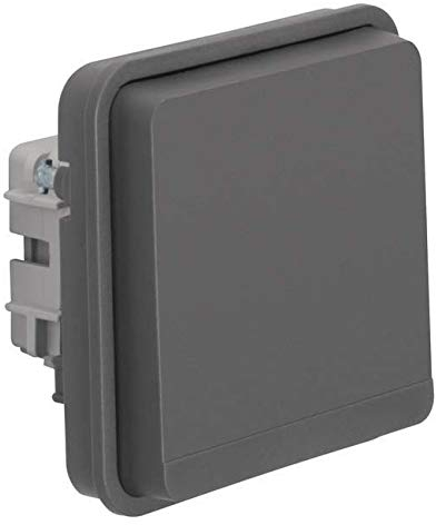 Berker 4011334440963 4011334440963 Insert de Prise AP/UP Gris Mat