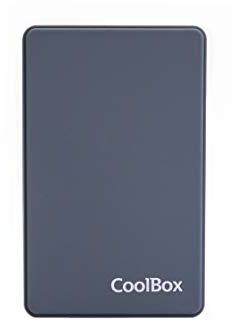 CoolBox SlimColor 2543 - Carcasa Externa USB3.0 para Disco Duro o SSD 2.5, Tacto de Goma. Color Gris