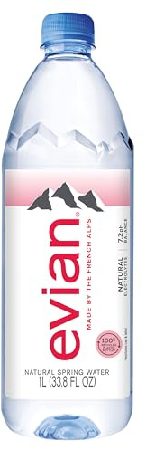 Evian Bottled Water 1 L 12 ct (Pack of 12)