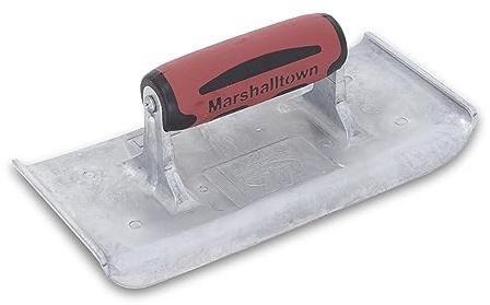 Marshalltown Kantenkellen DuraSoft Griff, R 6mm, L 16mm, Zink, silber, 229x102 mm