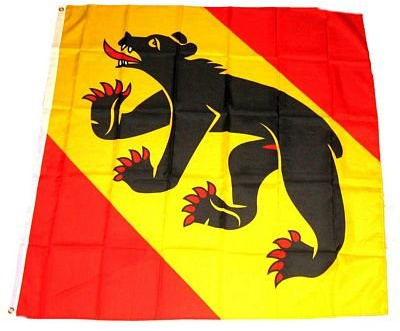 Fahne/Flagge Schweiz - Kanton Bern NEU 90 x 90 cm