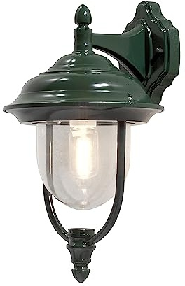 Konstsmide Parma Wandleuchte B: 24 cm T: 29 cm H: 46 cm, 1 x 75 W, IP43 lackiertes Aluminium, grün 7222-600 |