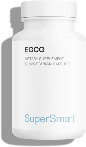 EGCG - Aiuta la digestione - Estratto di tè verde standardizzato al 70% EGCg - Vegano - Senza glutine - Supersmart