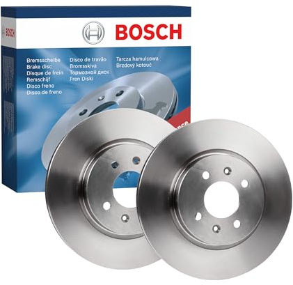 Jeu de disques de frein Bosch BD2006 - Disques pleins 280 mm - Essieu avant - Certifié ECE-R90 - Longue durée de vie, protection anticorrosion avancée - 1 jeu de 2 disques