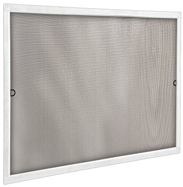 jarolift Zanzariera per Finestre SlimLine, Montabile Senza Fori, con Telaio in Alluminio, 130 x 150 cm, Bianco
