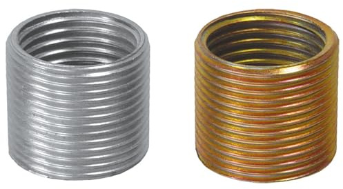 Cyclus Tools Kurbelarm-Pedalgewinde-Reparaturbuchsen, 1 Paar (9/16 Zoll), Gold/Silber