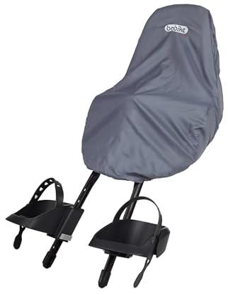 BOBIKE 8015300044 - Cubierta de Lluvia para Proteger sillas Bicicleta Bobike Mini y Maxi contra la Lluvia, la Nieve o el Granizo en Color Gris