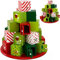 Spielwerk® Calendario de Adviento de Madera Torre Regalos DIY 24 Cajoncitos Reutilizable Decoración Navideña