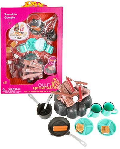 Our Generation 70.37254 Campfire Doll Accessories, Multi-Colour, 18 inch/ 46 cm