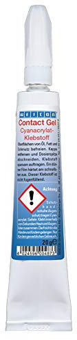 WEICON Contact Gel 20 g pastöser 1 Komponentenkleber Cyanacrylatklebstoff, Farblos | Sekundenkleber Gel, Cyanacrylatkleber, Schnellkleber pastös, standfest, für senkrechte Flächen und poröse Materialien