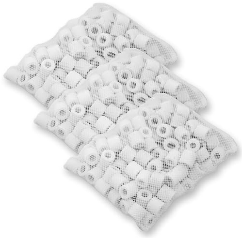 Pisces Ceramic Aquarium Biological Filter Media Rings 3x 500g (1500g Total)
