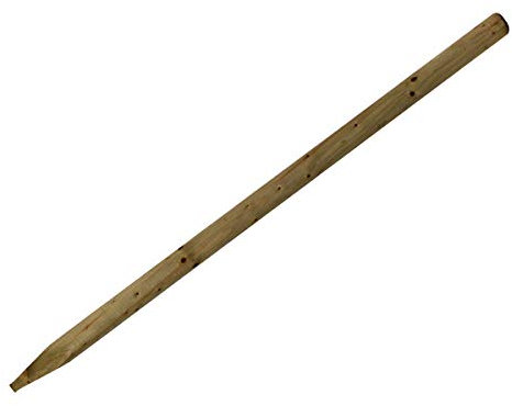 Suregreen Round Fence Post | 2.4m (8ft) x 75mm | Single Post | Green Treated Stakes